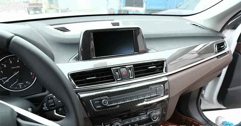 ABS хром или углеродное волокно стиль для BMW X1 F48 2016-18 аксессуары автомобиля GPS DVR