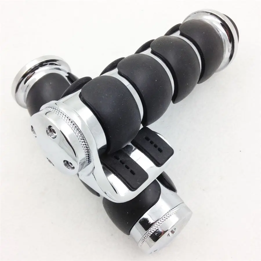 Manopole Moto для Suzuki Kawasaki Yamaha Harley Chopper 1 дюйм хромированные вспомогательные стержни