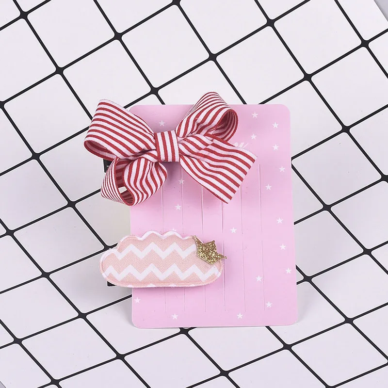 2 шт./карта для девочек милые заколки Детские Прекрасный бантом Дети Детская мода