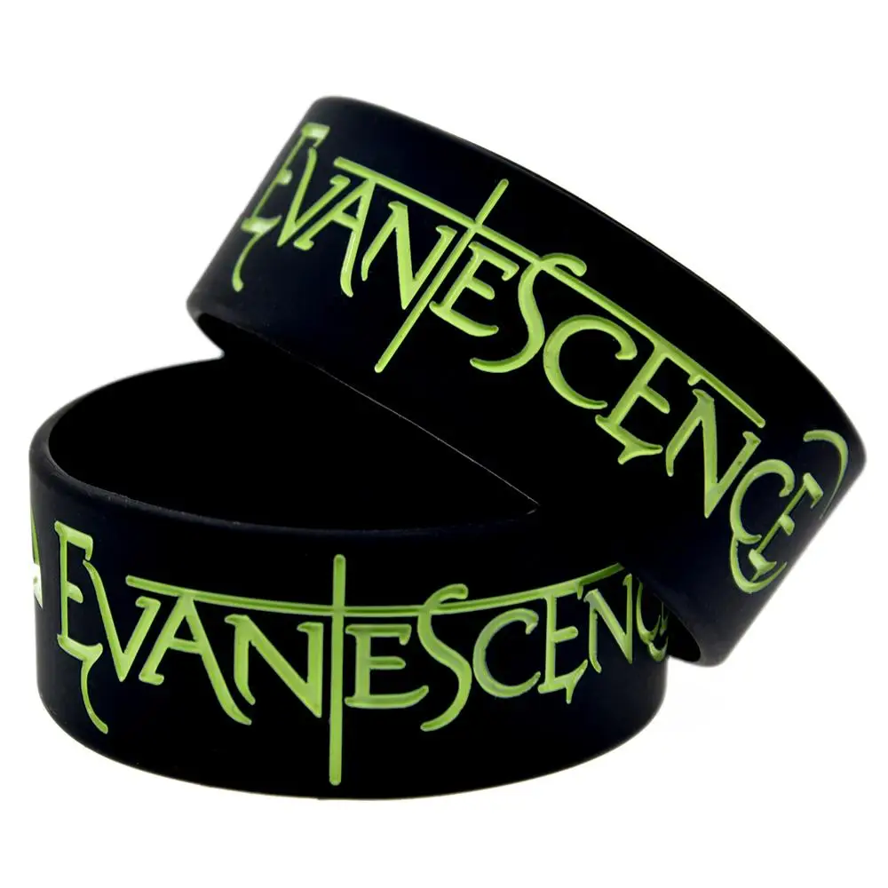 1 шт. Один Дюйм Широкий рок-группа Evanescence силиконовый браслет для любителей музыки