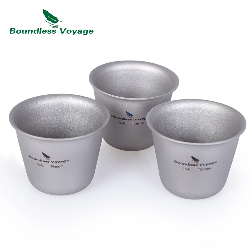 Безграничная Вояж Титан мини вина Чай ради кружка Открытый Кемпинг Пикник