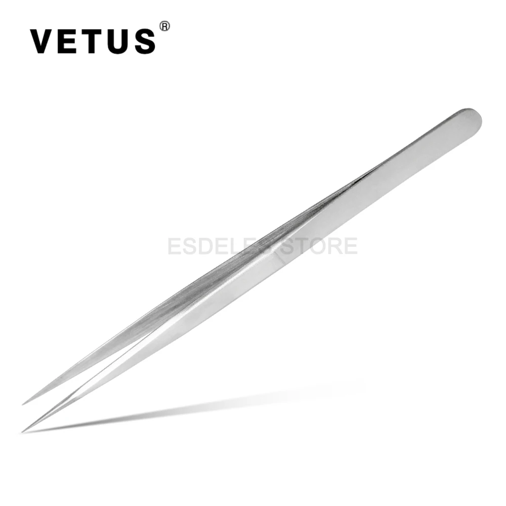 100% Genunie VETUS ST-11 Пинцет Нержавеющая сталь ресницы расширение Высокая точность
