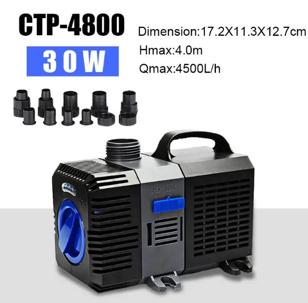 CTP-4800 SUNSUN CTP Серии Многофункциональный рыбный бак погружной насос. Энергосберегающий водяной насос с преобразованием частоты. Насос фонтана - Цвет: CTP-4800