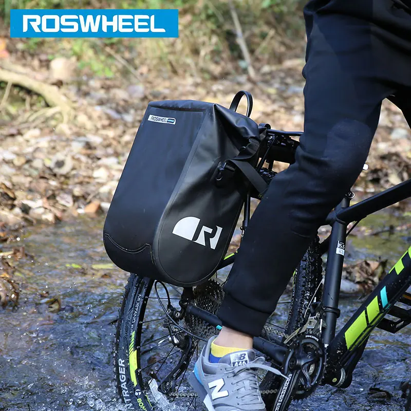 ROSWHEEL Водонепроницаемая велосипедная сумка 20л задняя стойка для багажника