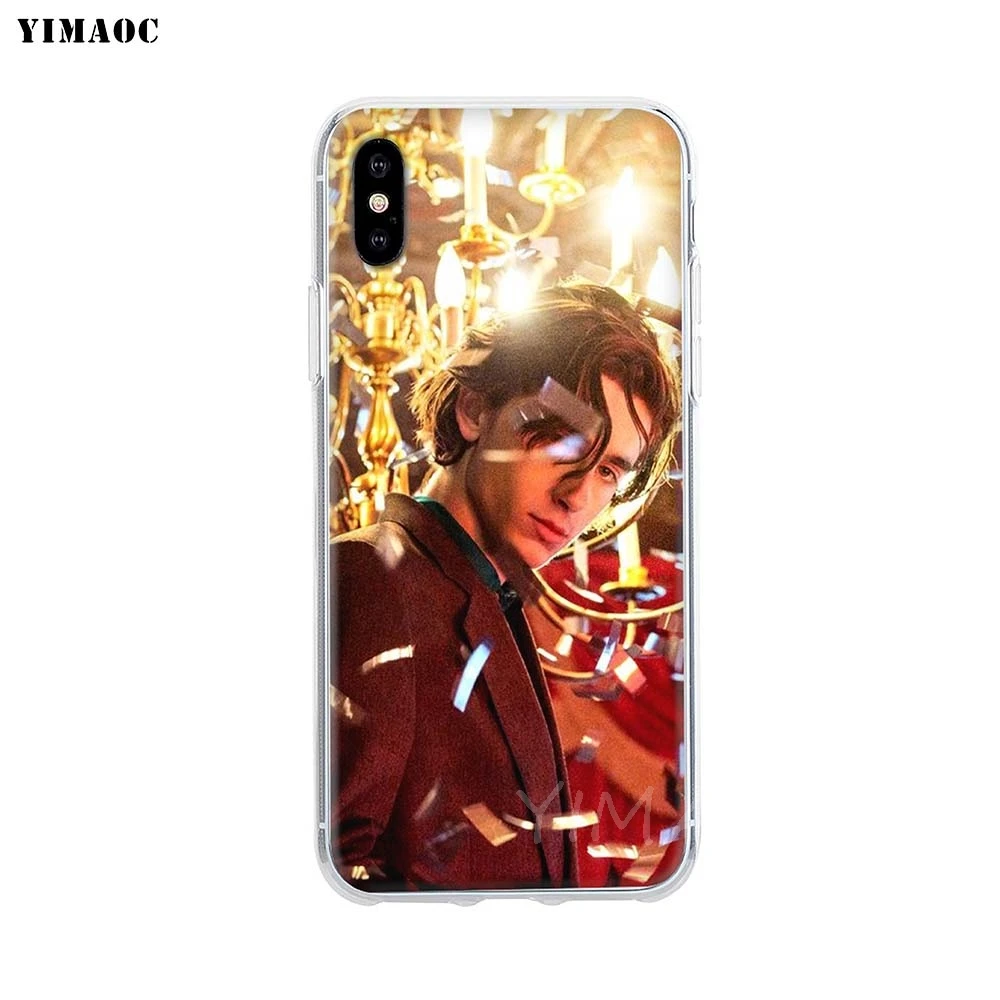 Мягкий чехол YIMAOC Timothee силиконовый из ТПУ для iPhone 8 7 6 6S Plus 5 SE X XR XS 11 Pro Max |