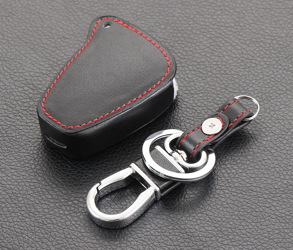 Кожаный держатель для ключей Jeep Grand Cherokee компас патриот Dodge Journey Chrysler 300C кожаный