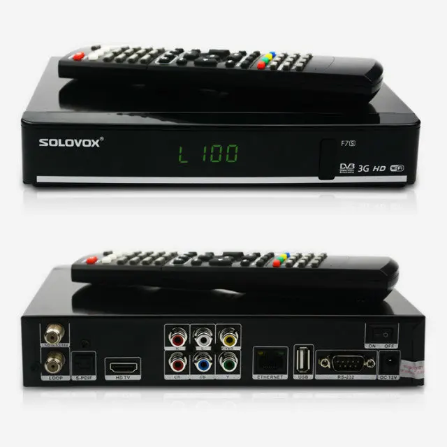 10 шт. оригинальный solovox f7s спутниковый ресивер Поддержка 2 USB Biss ключ YouPorn Ccamd Newcam 3G