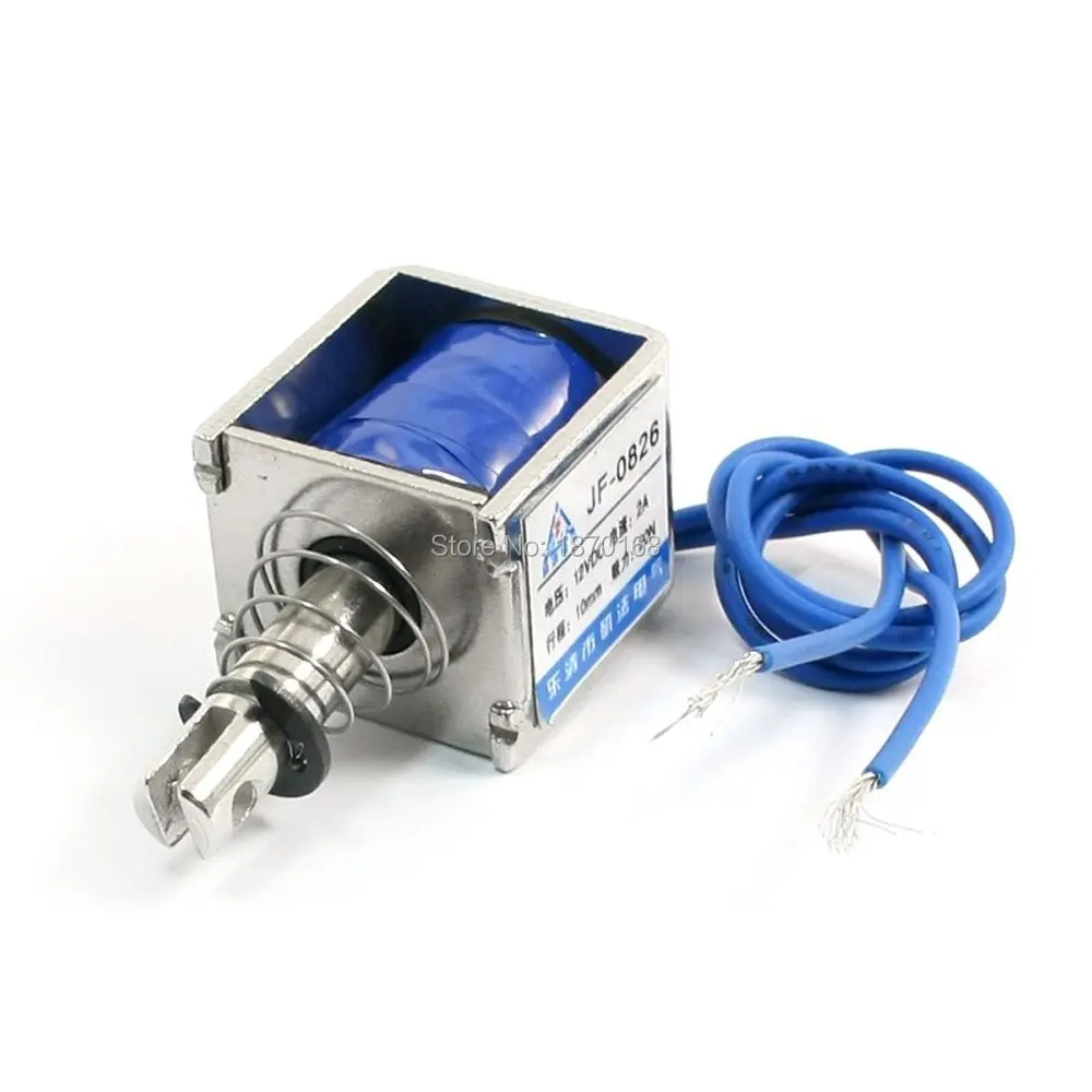 Jf 0826 DC 12V / 24V 2A линейный Мокрый клапан типа электромагнит 10 мм 20N|12 solenoid|solenoid 12