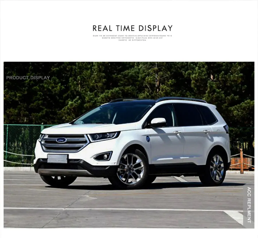 2 шт. светодиодный фары для Ford Edge светодиодный Автомобильные фары ангельские глазки комплект ксеноновых фар, Высокопрочная конструкция протовотуманная подсветка Габаритные огни