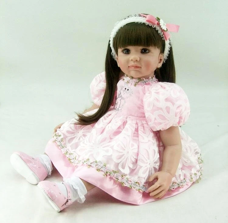 

DollMai Exquisite doll toys Girl Reborn toddler Adoras princess 60cm silicone reborn baby dolls gift kids playmate bebe reborn