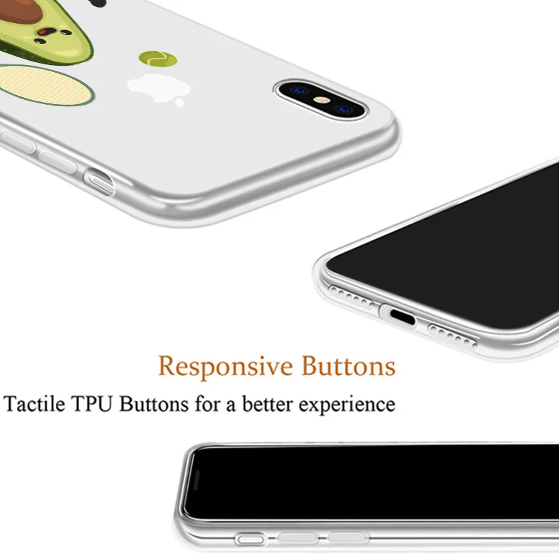 Чехол для телефона с рисунком iPhone 11 XR 7 8 Plus X MAX 5 SE милый забавный Прозрачный чехол