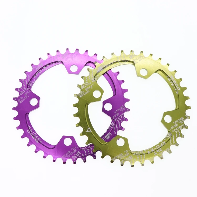Улитка цепь 96 BCD круглый для shimano 32t 34t 36t 38t зуб один зуб пластина MTB горный велосипед 96BCD дорожный велосипед 32 34 36 38