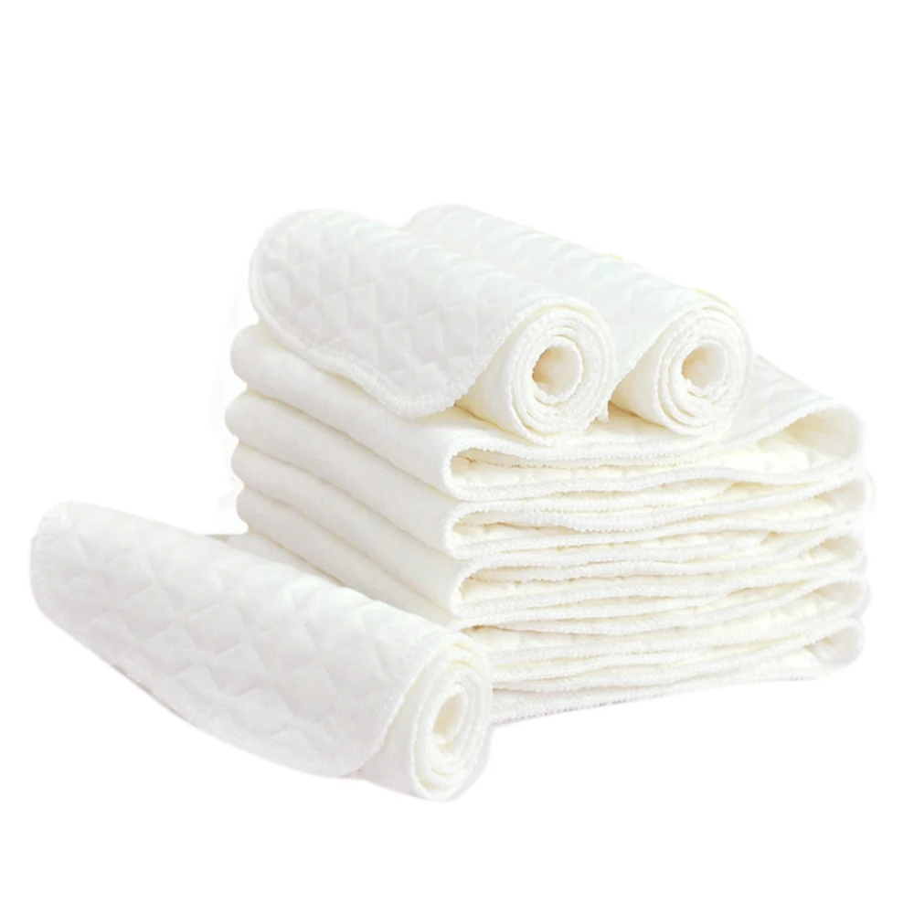 10 шт./Партия Детские моющиеся тканевые подгузники многоразовые пеленки вкладыши