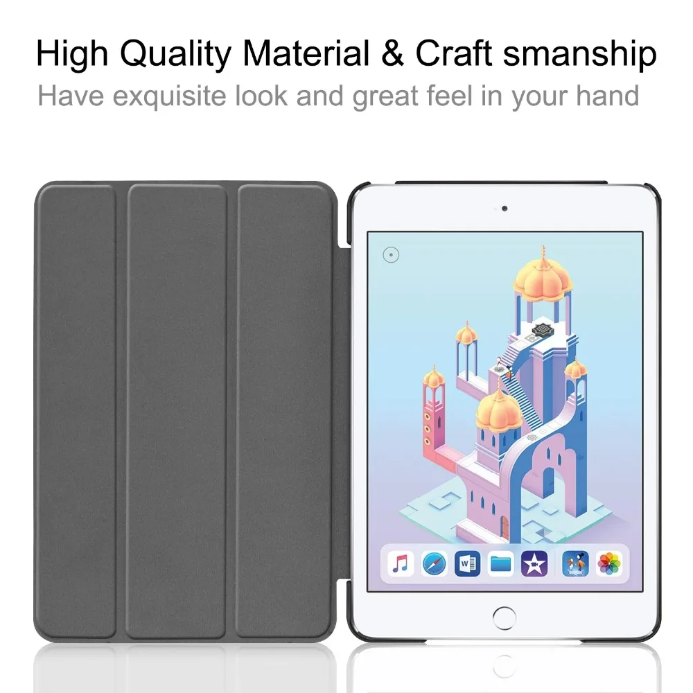 Чехол для планшета iPad Mini 5 тонкий кожаный чехол с откидной крышкой и подставкой 4 7