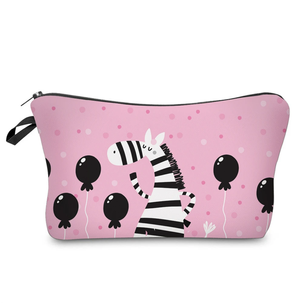 BBL 3D печать единорог косметички милый макияж сумка для девочек дорожный