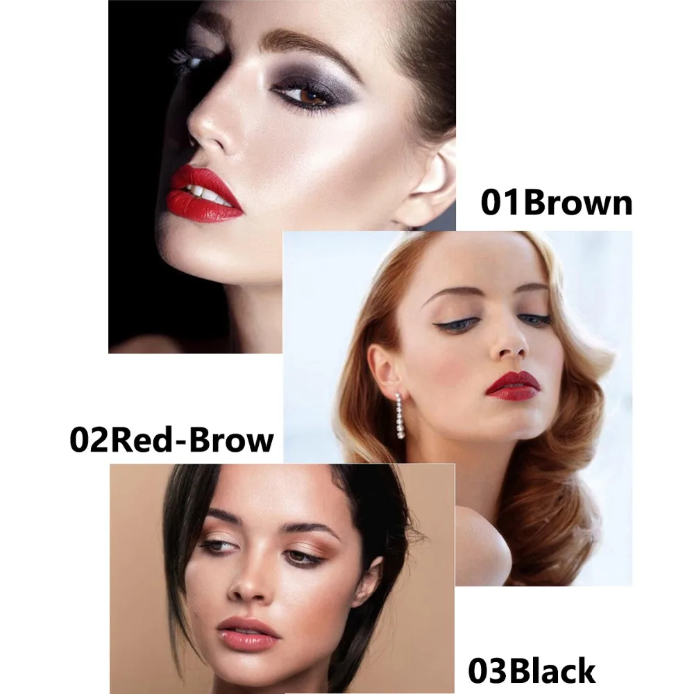 NAQIER брови, 3 цвета, микроблейдинг бровей, татуировка, ручка, оттенок, натуральный, длительное тату, водостойкий коричневый карандаш для бровей, макияж