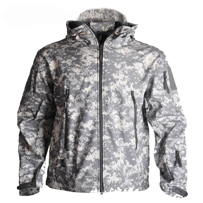 ACU Jacket TAD Sharkskin флисовая куртка тактический Охота Одежда куртка для мужчин Открытый Спортивная ветровка Кемпинг пеший Туризм зимняя куртка - Цвет: ACU Jacket