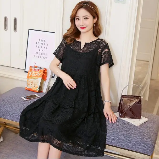 Girls maternity dress women pregnancy clothes summer lace floral pregnant for outdoor loose skirt elegant dresses | Мать и ребенок