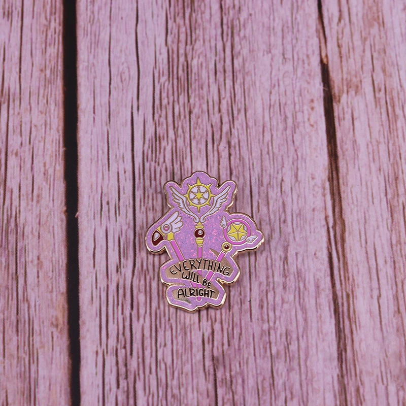 Cardcaptor Сакура твердая эмалированная булавка