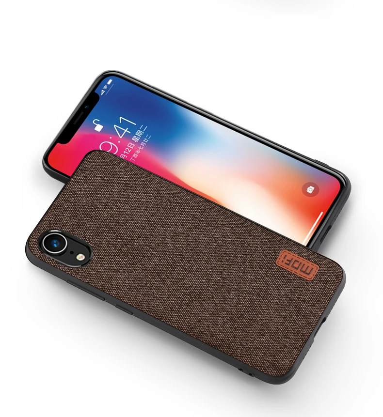 MOFi чехол для iPhone XS чехол для iPhone XR ткань Защитный силиконовый coque capas для iPhone XS Max чехол