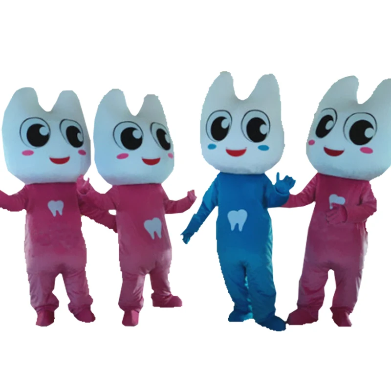 

Tooth Mascot Costume Doctor of Teeth Party Dental Care Character Mascot Dress&Amusement Park Outfit Health Education