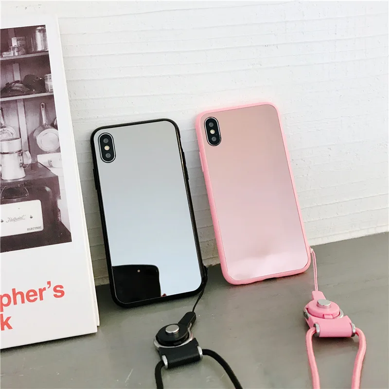 Для iPhone xs max зеркальный чехол для телефона 8/7plus зеркальная поверхность чехлы 6/6S| |