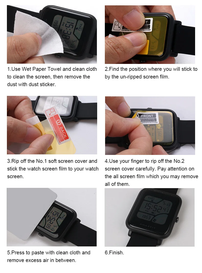 SIKAI 2 шт ТПУ Защитная пленка для экрана Xiaomi Huami Amazfit Cor Смарт-часы мягкая | Мобильные
