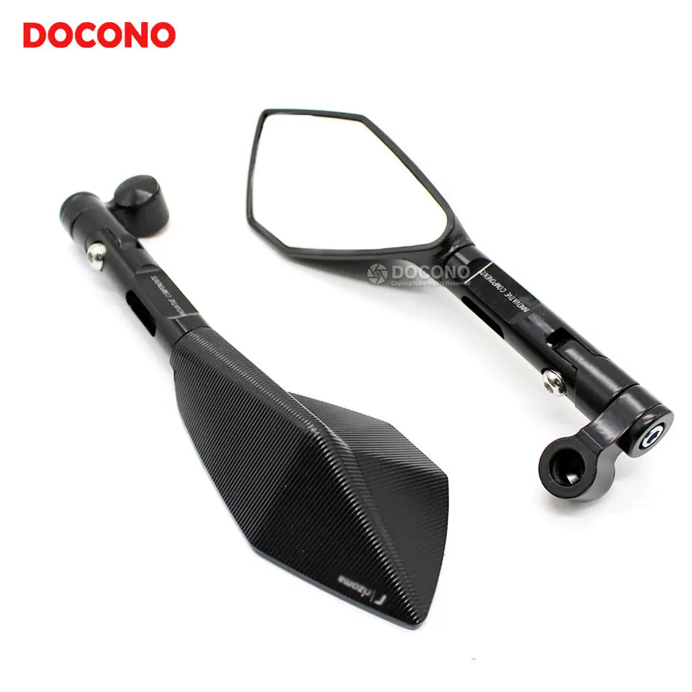 Black (white lens) Для Италии марка логотипа мотоцикла боковые зеркала заднего вида CNC алюминий для SUZUKI GSR 600 750 1000 GSR600 GSR750 GSR1000 - Цвет: Black (white lens)