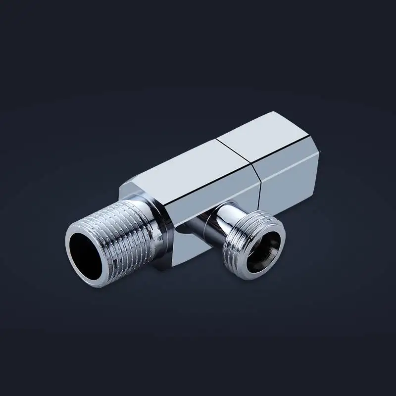 Сплошной латунный золотой угловой клапан 1/2 &quotМужской x 1/2&quot Мужской ванная