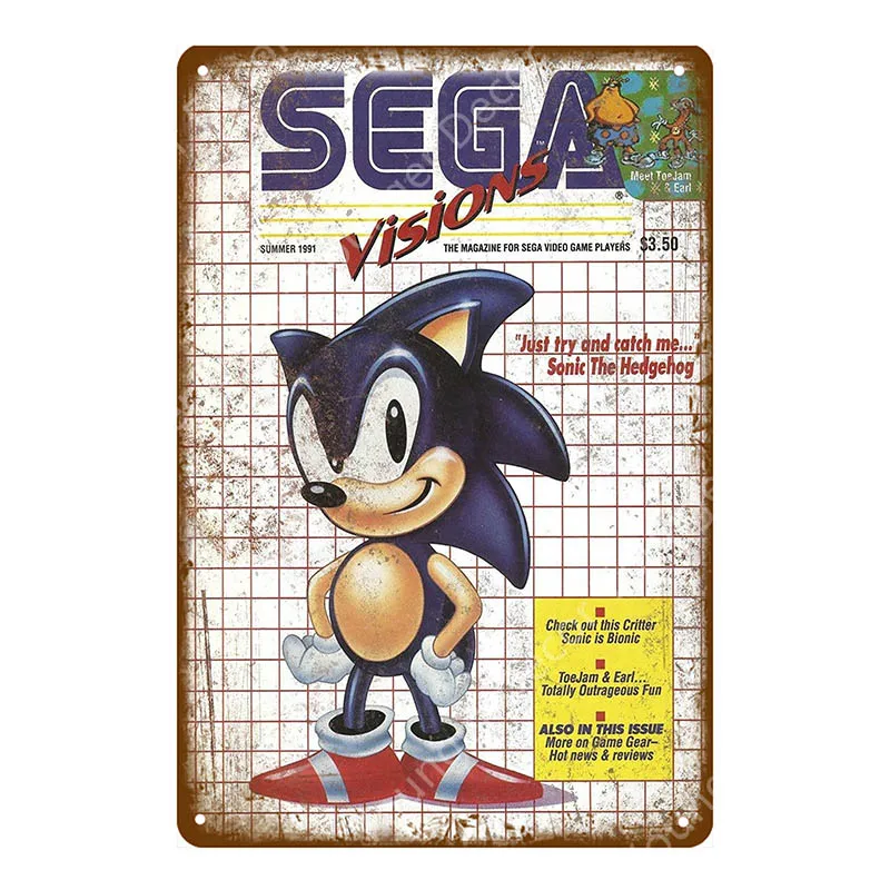 YD6370D Классический игровой плакат геймер, настенные наклейки для детской комнаты, игровой центр, украшение дома, винтажная художественная живопись, табличка, металлические знаки - Цвет: YD6370D
