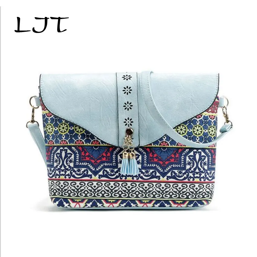 LJT 2019 женская сумка с принтом Милая дамская через плечо геометрическим узором