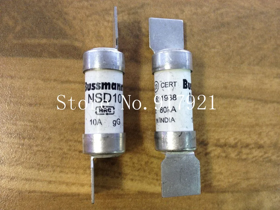 

[ZOB] The United States Bussmann NSD10 10A BUSS FUSE HRC import fuse tube genuine original --5PCS/LOT