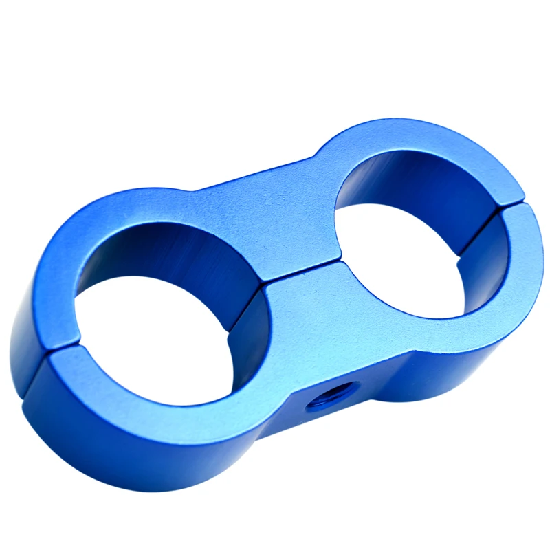 

ESPEEDER AN12 Billet Separator Divider Clamp Oil Hose Adapter For Oil Fuel Water Hose Blue