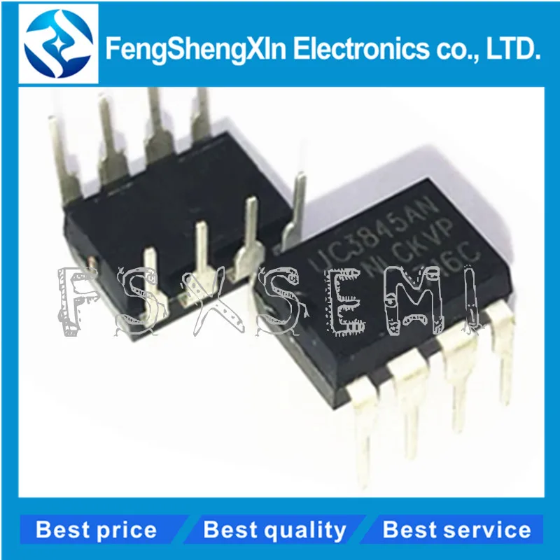 10 шт./лот UC3845N UC3845B UC3845A UC3845BN UC3845AN DIP-8 UC3845 UC3845BN высокопроизводительный режим тока ШИМ контроллер IC