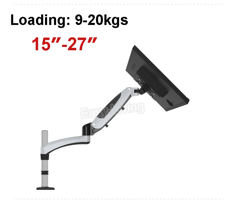 Настольный кронштейн из алюминиевого сплава с газовой пружиной и полным