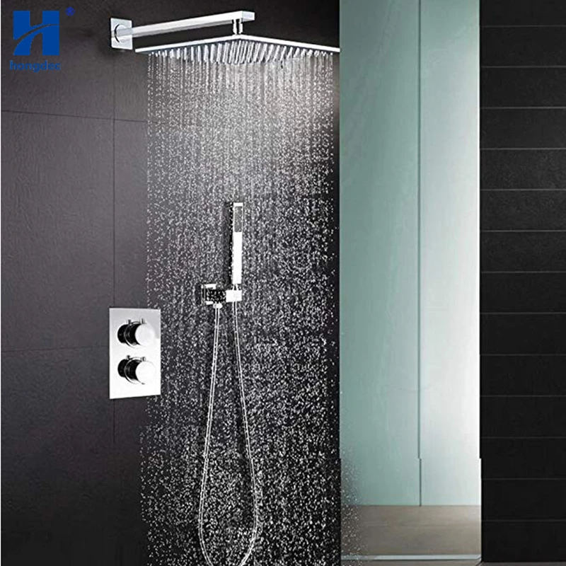 

Hongdec High quality Bathroom Concealed 12 " Thermostatic Shower System rain shower set