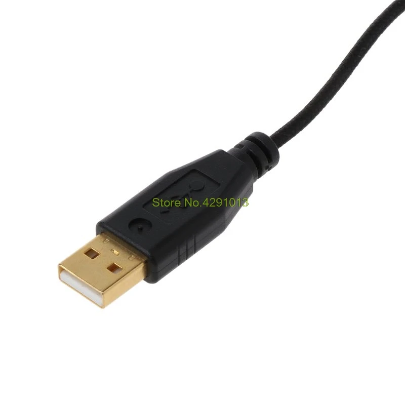 Позолоченный прочный нейлоновый плетеный кабель USB для мыши сменный провод для мыши Naga
