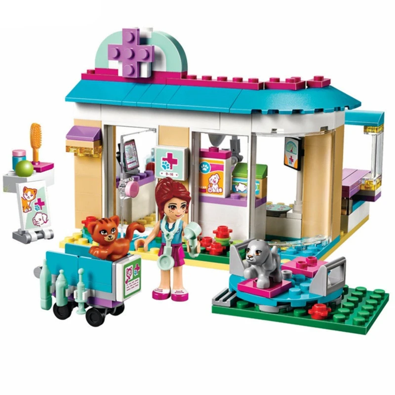 Новое поступление 203 шт./лот Legoings девочек хороший друг ветеринарная ПЭТ Clinic
