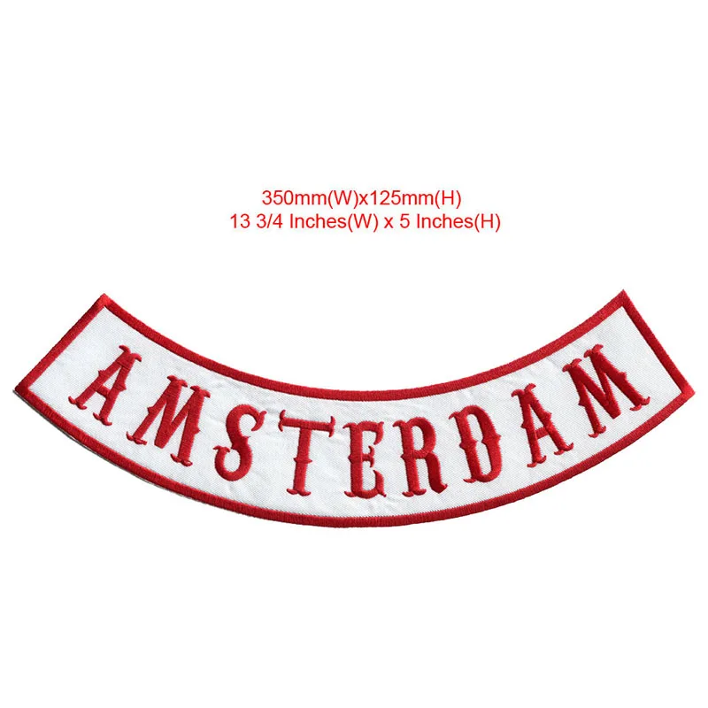 AMSTERDAM rocker jacket for full back embroidery patch 350MM wide /patch biker/fabric appliques patches | Дом и сад