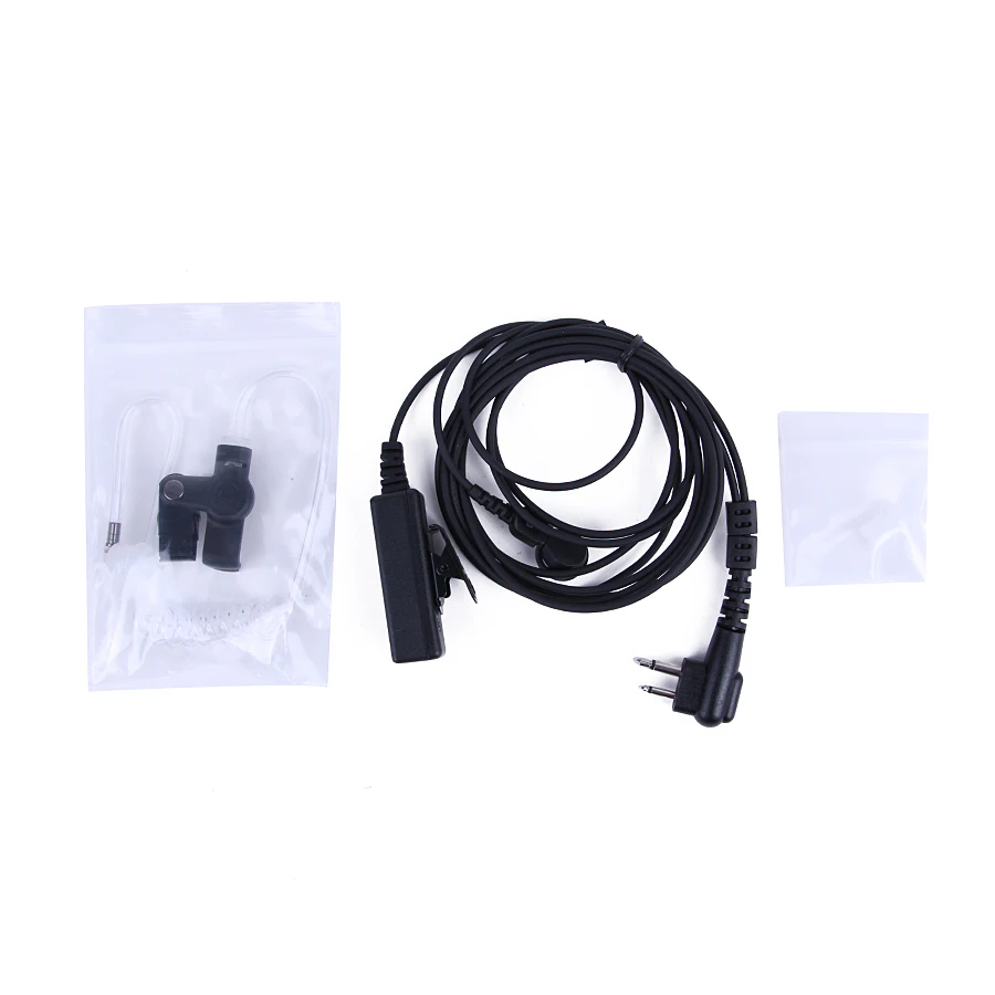 Наушники гарнитура микрофон длинный PTT 2 Pin для Motorola UHF VHF Ham Radio CLS1413 CLS1450 BC90 Walkie Talkie