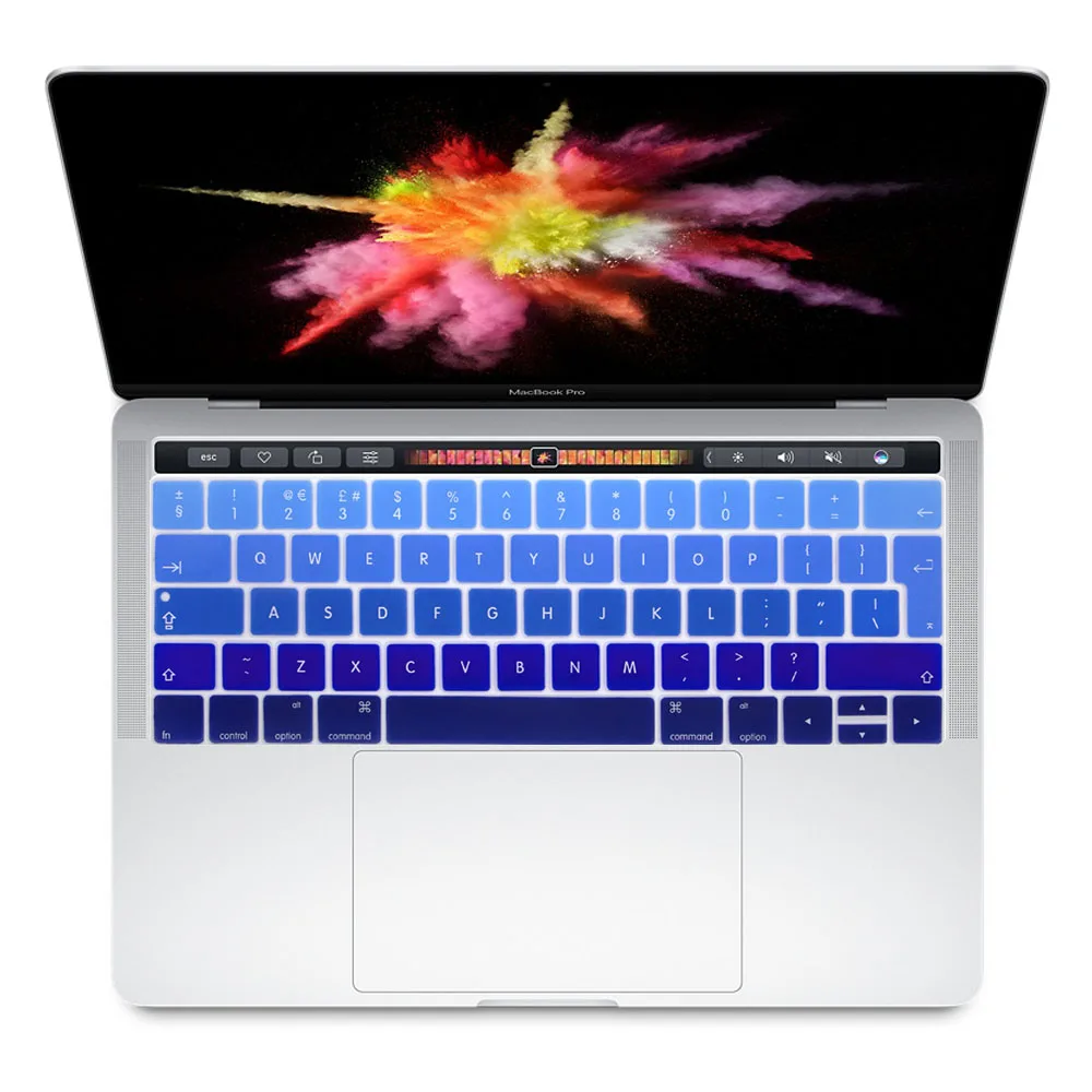 Для Mac Book Pro Retina 13 &quot15&quot с сенсорной панелью 2018 A1989 A1990 чехол для клавиатуры