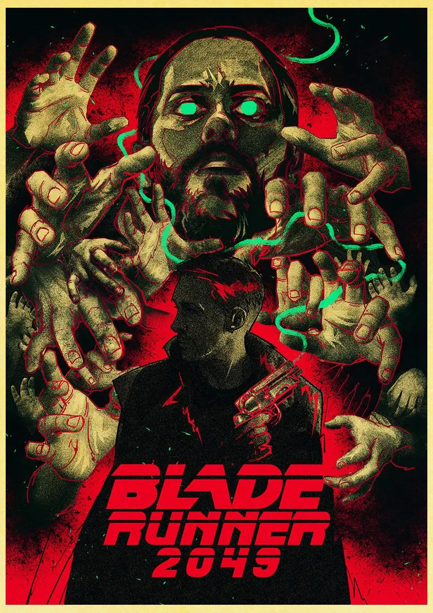E089 Фильм Blade Runner 2049 Ретро плакат печать высокого качества стикер стены гостиной домашний декор крафт-бумага бар стикер стены - Цвет: E089