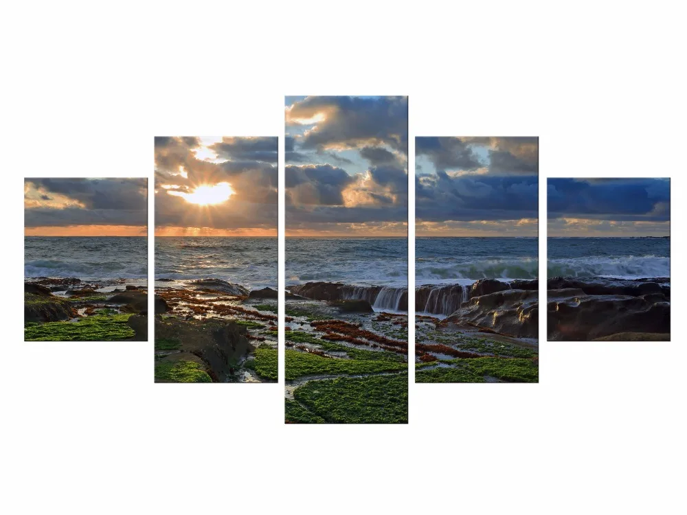 Набор для рисования водопад Настенная картина закат Современные художественные