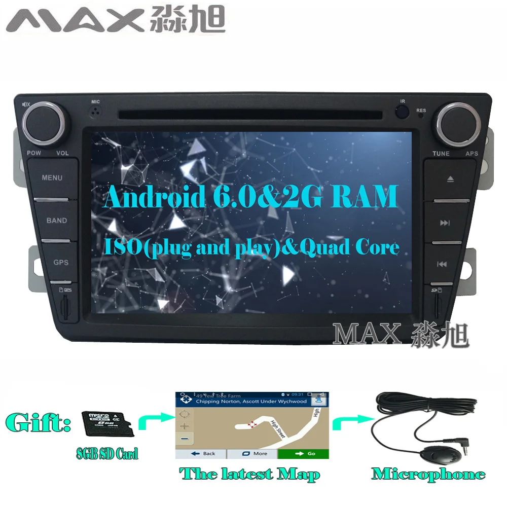 Макс 2 г + 16 Android 6.0 HD 1024*600 dvd плеер автомобиля для Великой стены Voleex C30 С Радио RDS 3/4 WI