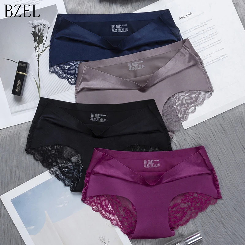 

Panties Women's Lace Female Underwear Seamless Panties Sexy Panties Mid-Rise Silky Panties Cotton Crotch Briefs Dropshipping