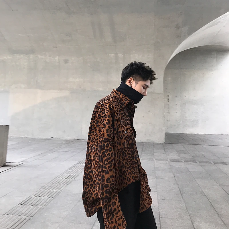 Мужские рубашки из фланелевой ткани и с плотным рукавом корейские свободные топы