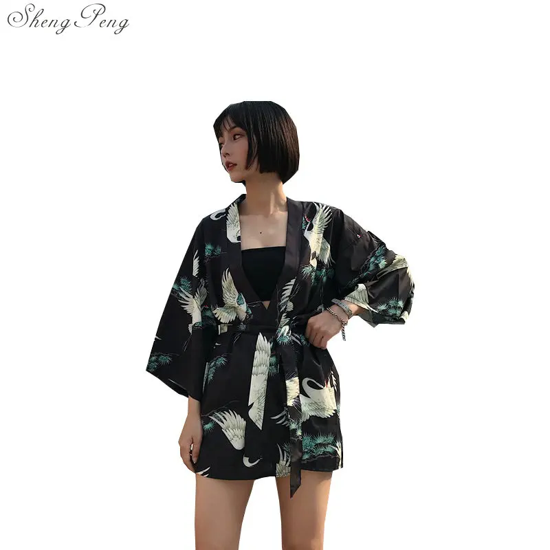 Японские кимоно рубашка кардиган пляжная мода традиционные японские yukata женские