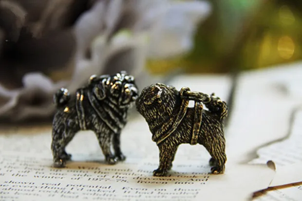 Оптовая продажа новейшее ожерелье в стиле ретро с собакой Мопсом модное