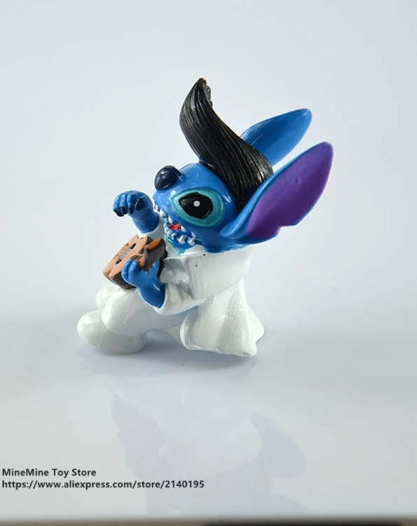 ZXZ Lilo & Stitch 8 шт./компл. 5 см фигурка осанки коллекция украшений аниме игрушка модель