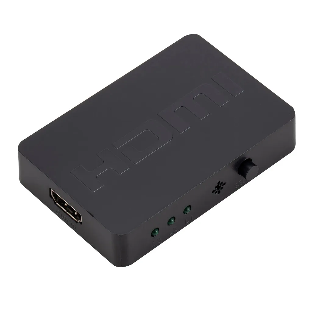3x1 HDMI сплиттер 3 порта концентратор коробка Авто переключатель в 1 1080p HD 4 с пультом